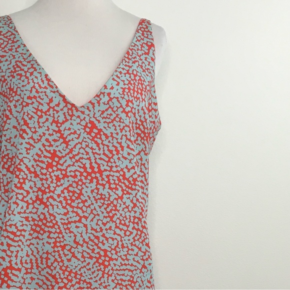 WAYF | Dress w/ Coral & Blue Pattern - Picture 14 of 14